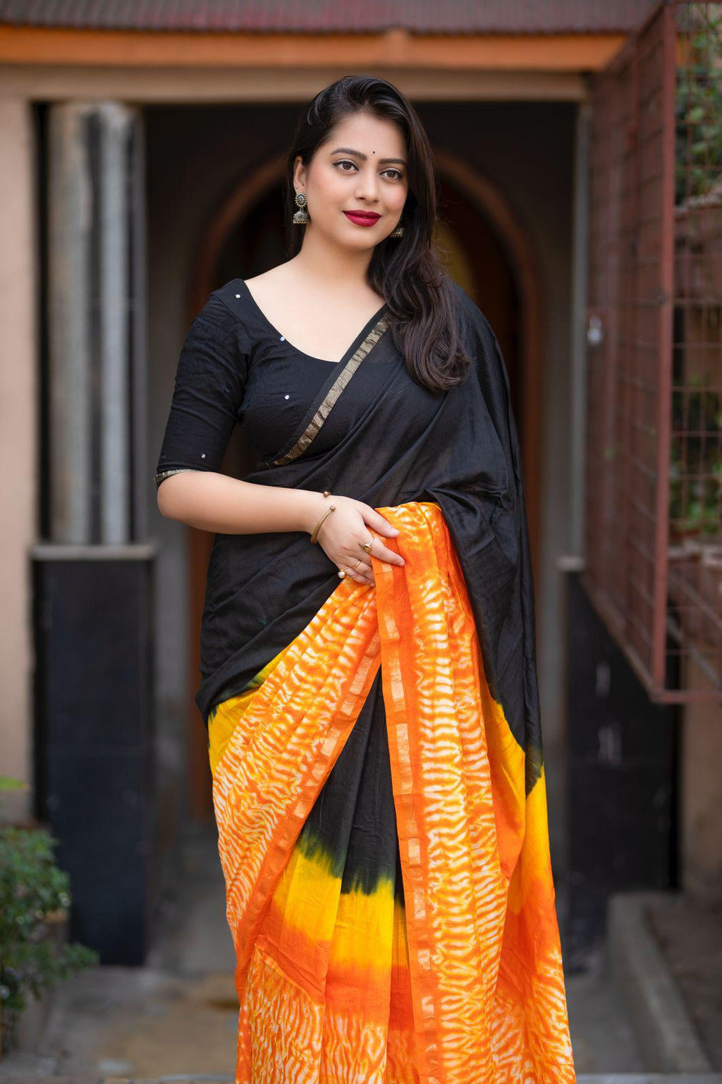 The Painted Drape Chanderi Cotton Saree