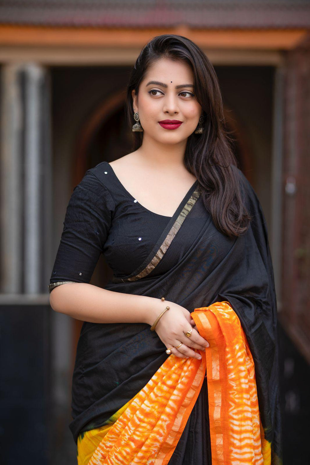 The Painted Drape Chanderi Cotton Saree